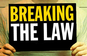 breaking law